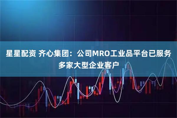 星星配资 齐心集团：公司MRO工业品平台已服务多家大型企业客户